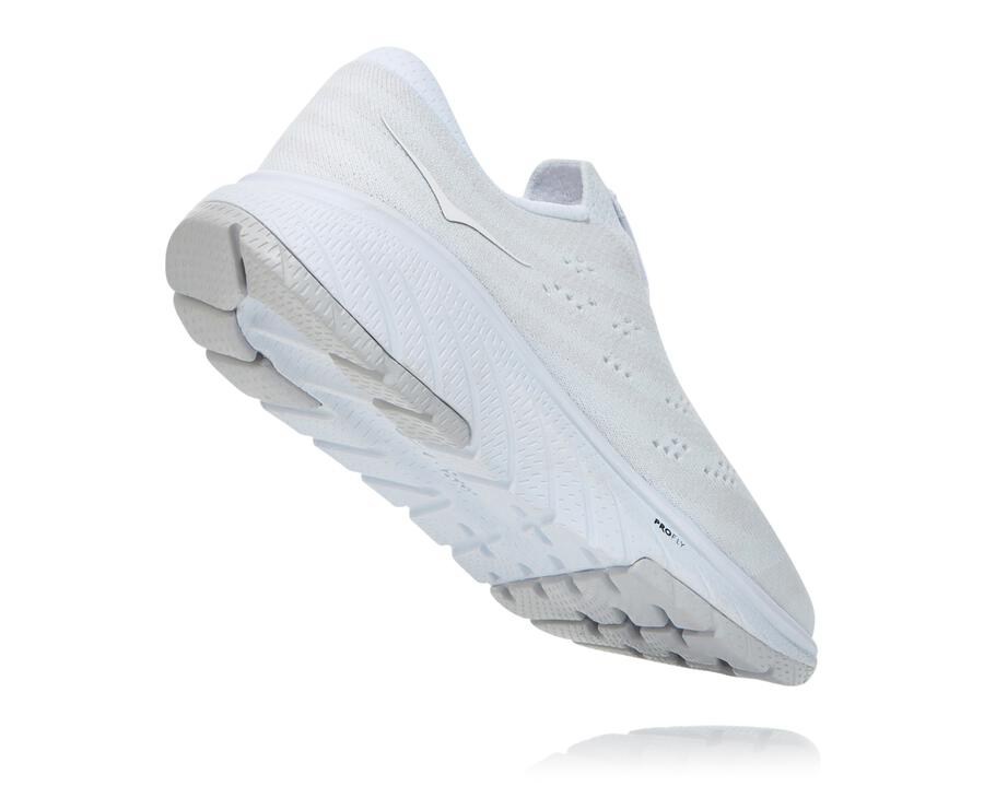 Hoka Australia One One Cavu 3 Slip - Womens Walking Shoes White - LIWKJ-7951